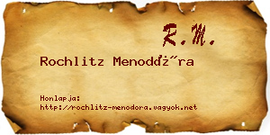 Rochlitz Menodóra névjegykártya